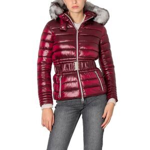 No Zone Padded Jacket Burgundy Model Women Bordeaux Jackets & Coats